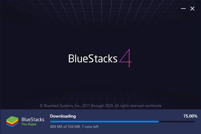  Bluestacks on the PC 