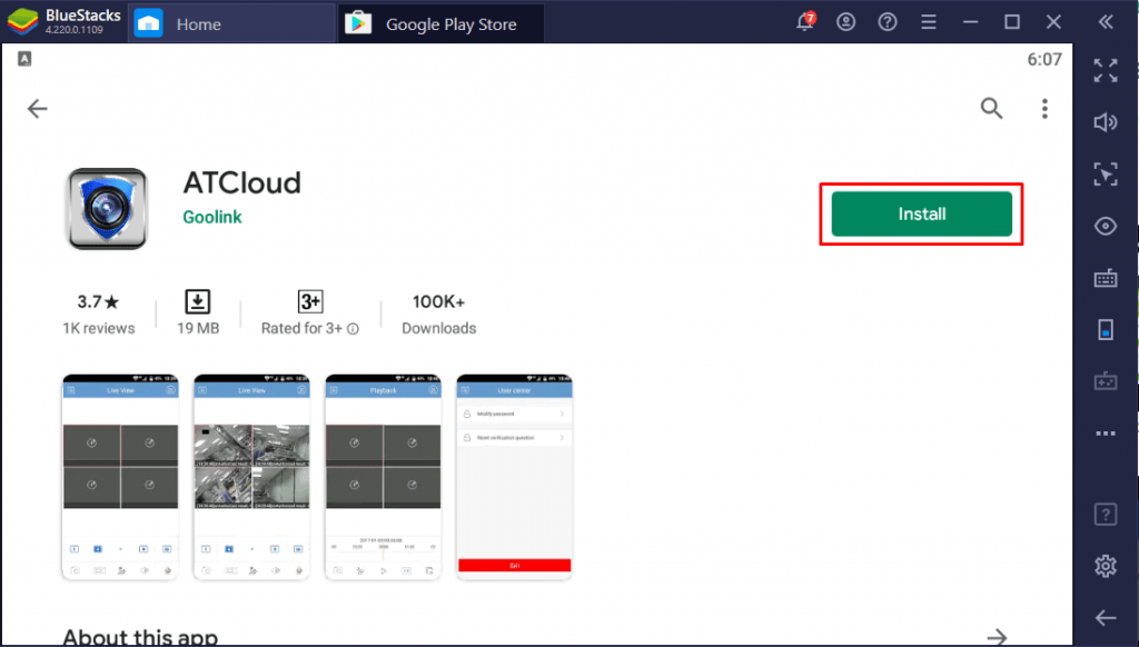 Install ATCloud for PC