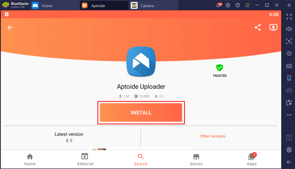 Install Aptoide Uploader