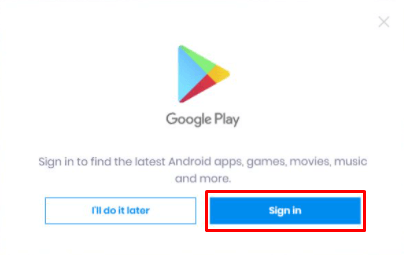 sign in Google account