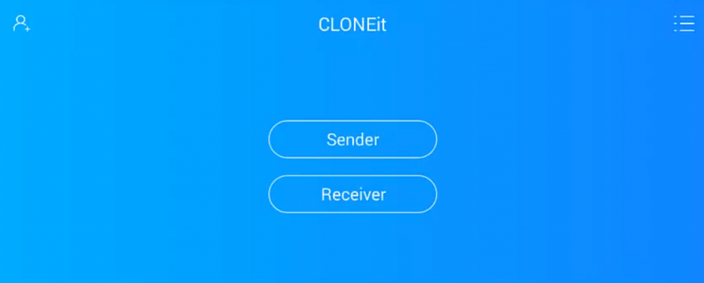 Select Receiver in CLONEit for PC
