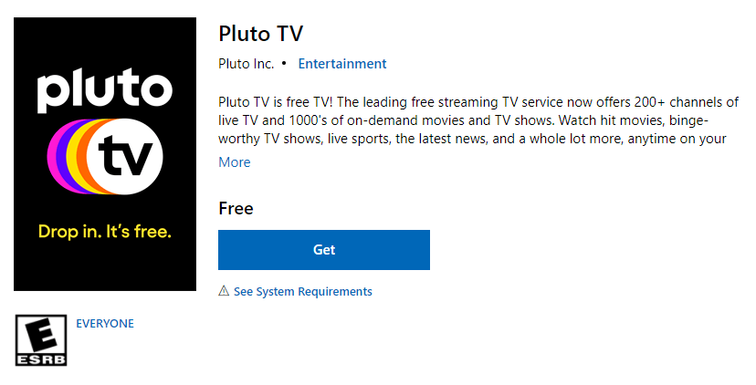 Get Pluto TV for Windows PC