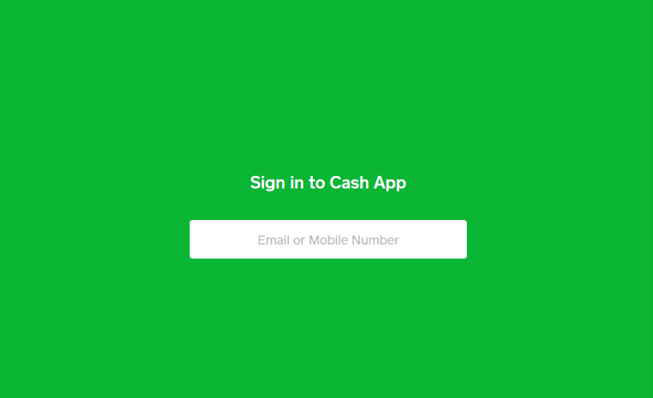 Sign in to Cash App on the PC