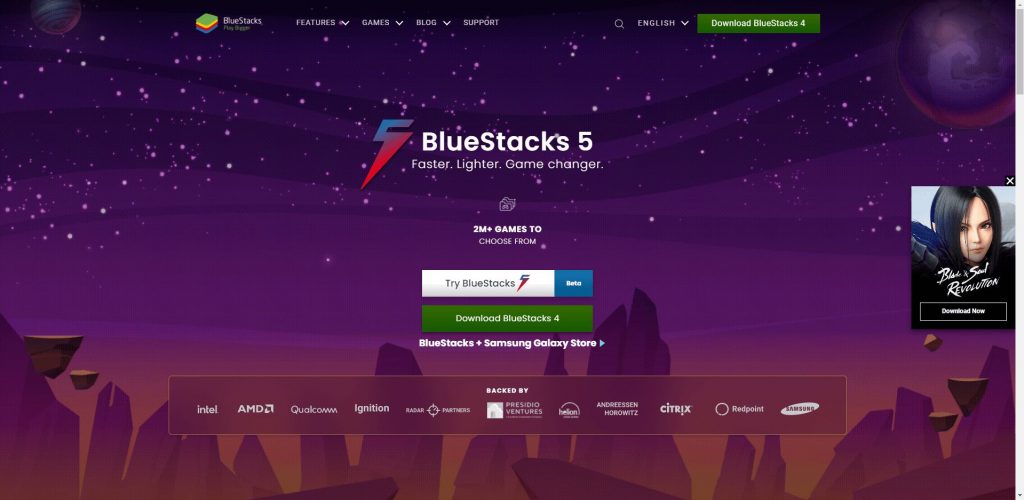Click Download BlueStacks - HBO GO for PC