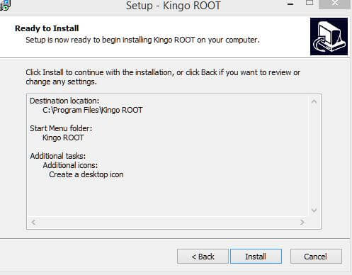 Install Kingo Root for PC