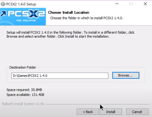 Click Install to install emulator